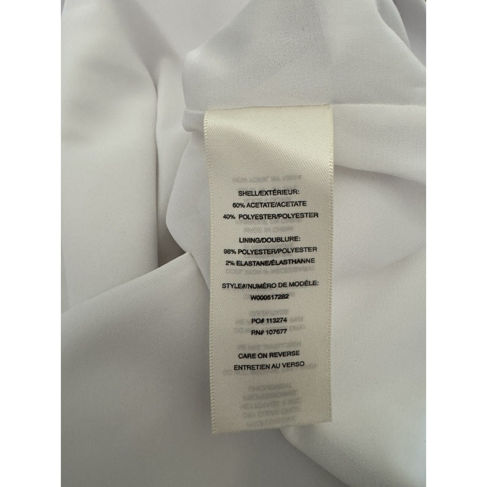 Alice‎ + Olivia Mini Dress Employed White Lizbeth Sleeveless Wedding Bridal 0 - Picture 4 of 6